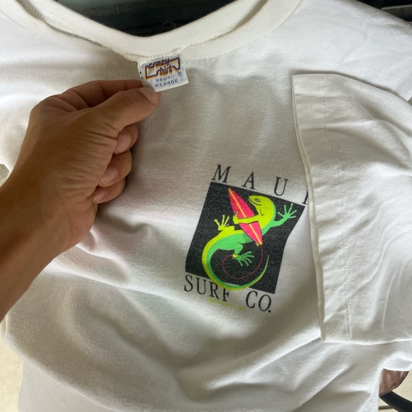 Vintage 80s Crazy Shirts Maui Surf T-shirt XL - Picture 3 of 4
